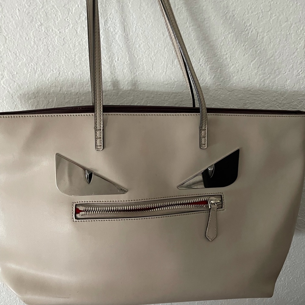 COPY - FENDI Super adorable Monster neutral Tote Bag.
